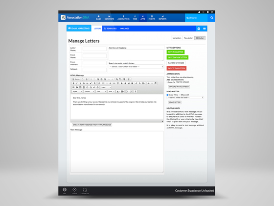 screenshot of Association DNA